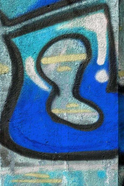 Vackra gatukonst graffiti. abstrakt kreativa ritning mode — Stockfoto