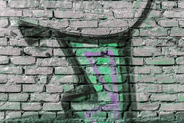 Schöne Street-Art-Graffiti. abstrakte kreative Zeichenkunst — Stockfoto