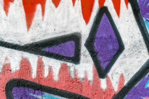 Beau graffiti street art. Dessin abstrait mode créative — Photo