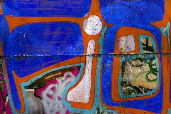 Красивые Граффити Уличного Искусства Абстрактные Творческие Рисунки Модных Красок Стенах — стоковое фото
