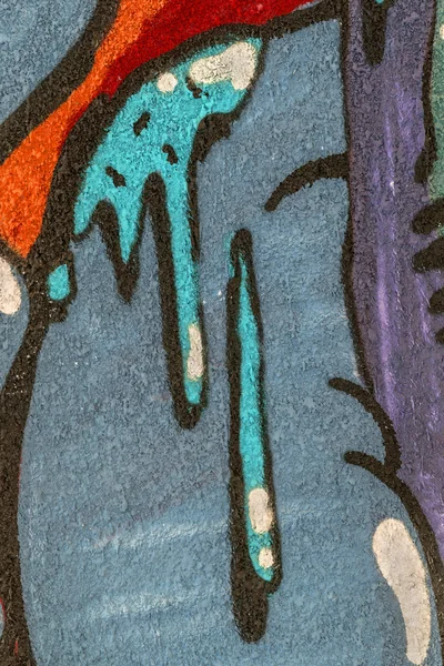Frumoasă Artă Stradală Graffiti Rezumat Creativ Desen Culori Moda Peretii — Fotografie, imagine de stoc