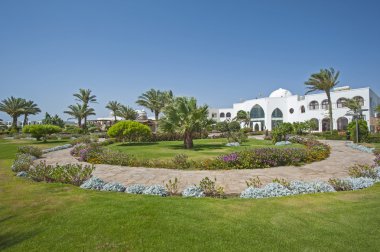 Bir lüks otel tatil tropikal bahçeler