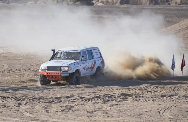 Gouna Egypt December 4Th 2020 Gouna Rally Cup Öken Rally Royaltyfria Stockbilder