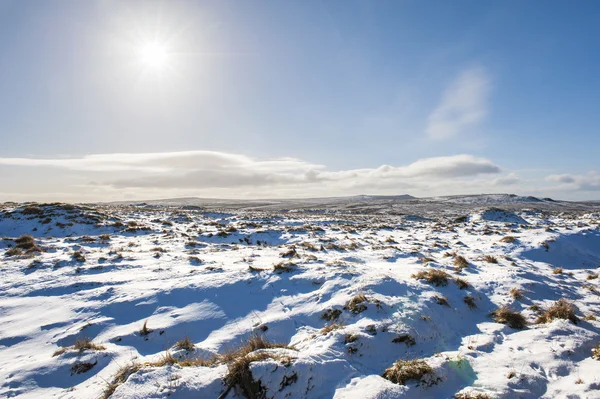 Inverno nevado paisagem paisagem paisagem cenário — Fotografia de Stock