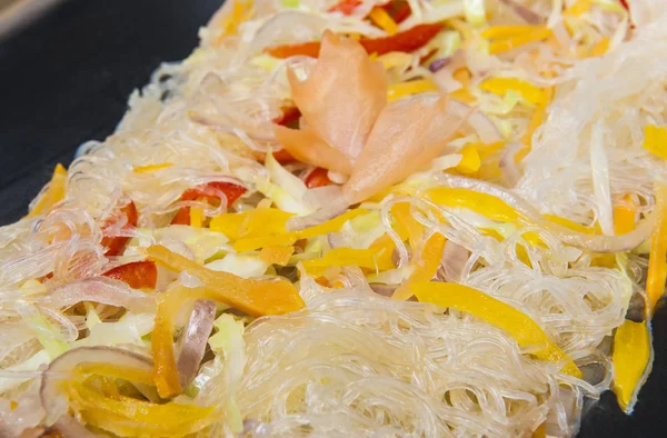 Glass noodles at a chinese restaurant buffet — Stock Photo, Image