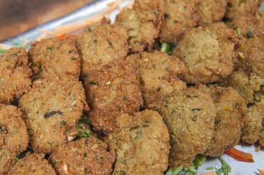 Masala vada bir Hint Restoran açık büfe