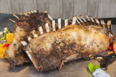 Bir restoran açık büfe et lokantası pirzola