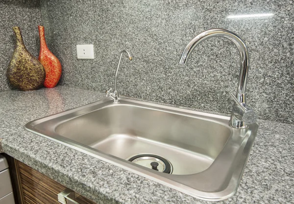 Kitchen interior design of luxury apartment — Stock Photo, Image