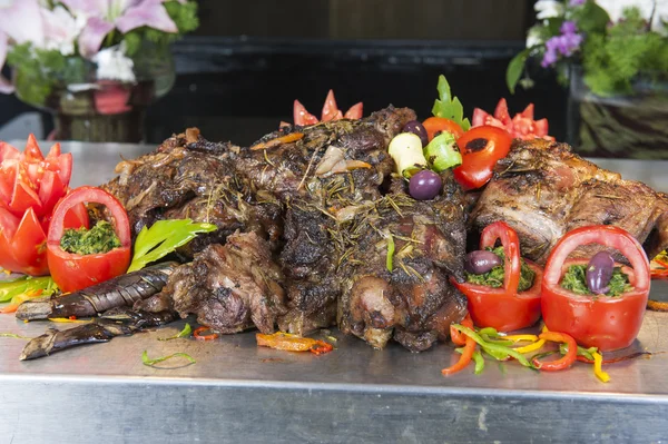 Carne asada en un restaurante buffet carvery —  Fotos de Stock