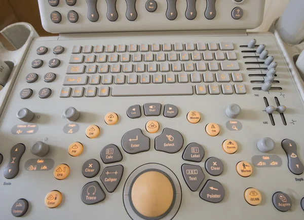 Closeup of an ultrasound scanner machine — Stock Photo, Image