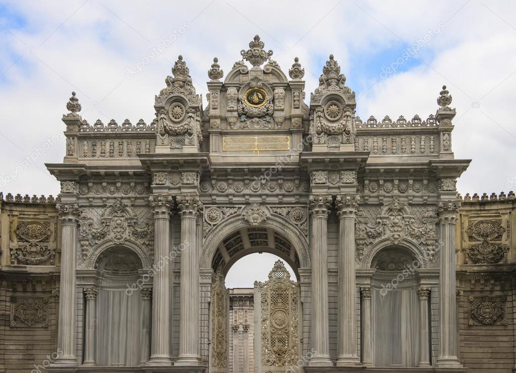 Entrance gate to Dolmabahce Palace Istanbul