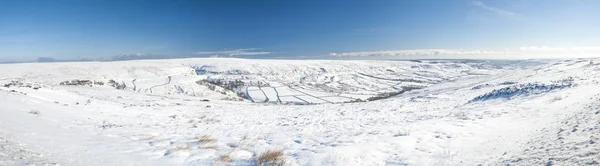 Inglês inverno paisagem nevada campo — Fotografia de Stock