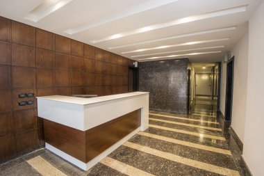 İç koridor os bir lüks apartman