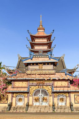 Vietnam 'ın güneyindeki güzel pagoda
