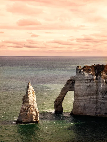 Famosos Acantilados Etretat Francia —  Fotos de Stock