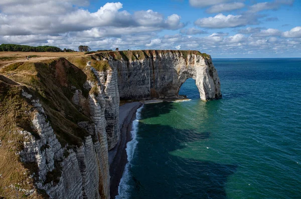 Etretat Fransa 'nın ünlü uçurumları