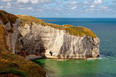 Etretat Fransa 'nın ünlü uçurumları
