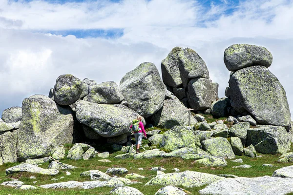 Hiker Rocks Formation — Stok fotoğraf