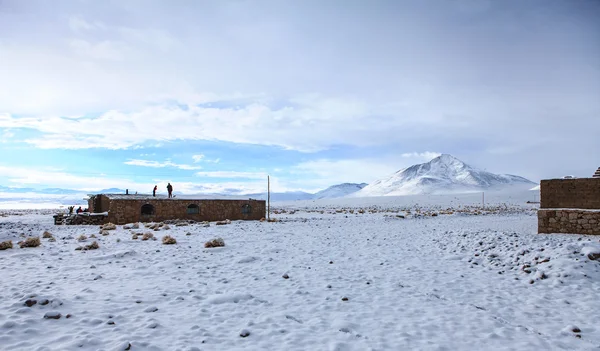 Paesaggio sotto la neve — Foto Stock