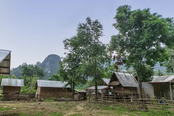 Отдаленная деревня Лаотьен — стоковое фото