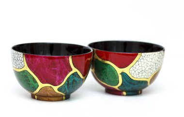 Deux bols tr laque