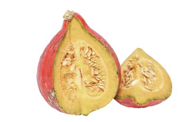 potiron sur düşkün blanc