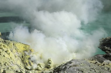 Kawah Ijen'de volkan