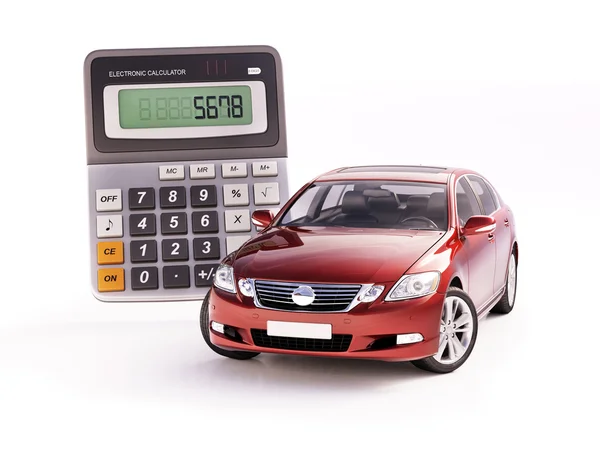 Car and calculator concept — Stock Photo, Image