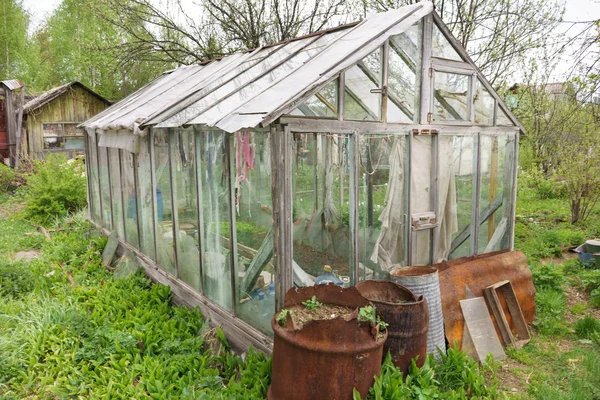 Greenhouse in garden — Stock Photo, Image