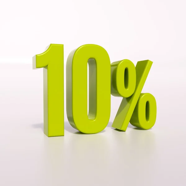 Signo porcentual, 10 por ciento — Foto de Stock