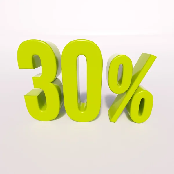 Signo porcentual, 30 por ciento — Foto de Stock