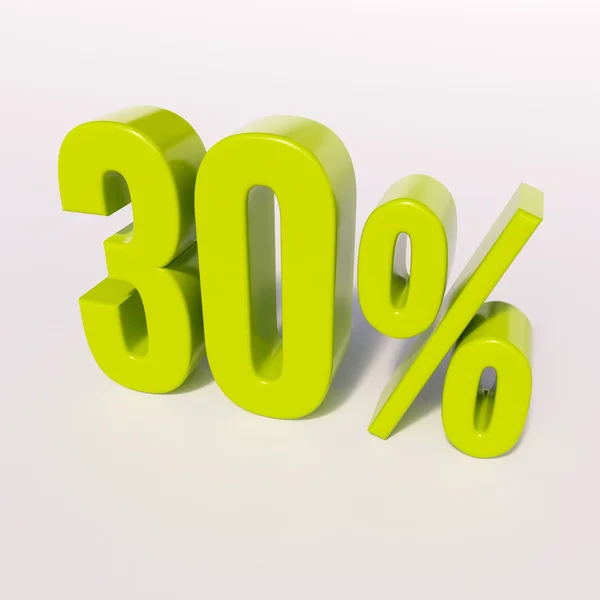 Segno percentuale, 30% — Foto Stock