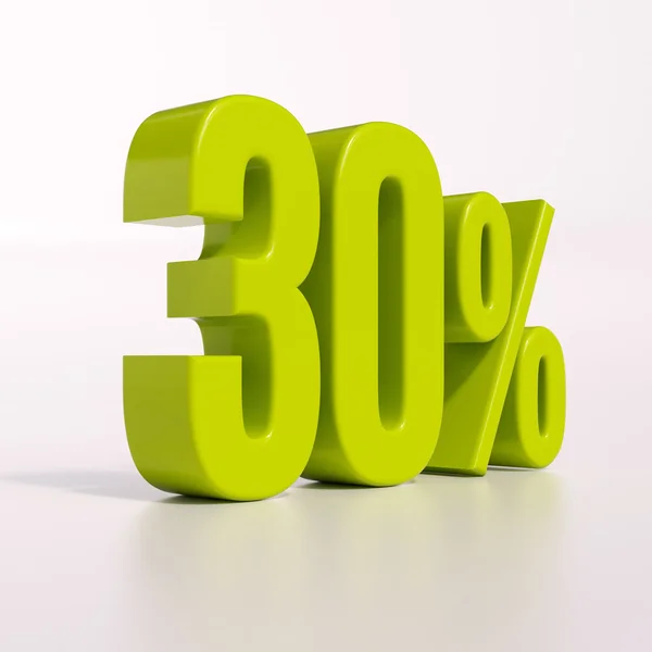 Sinal de percentagem, 30% — Fotografia de Stock