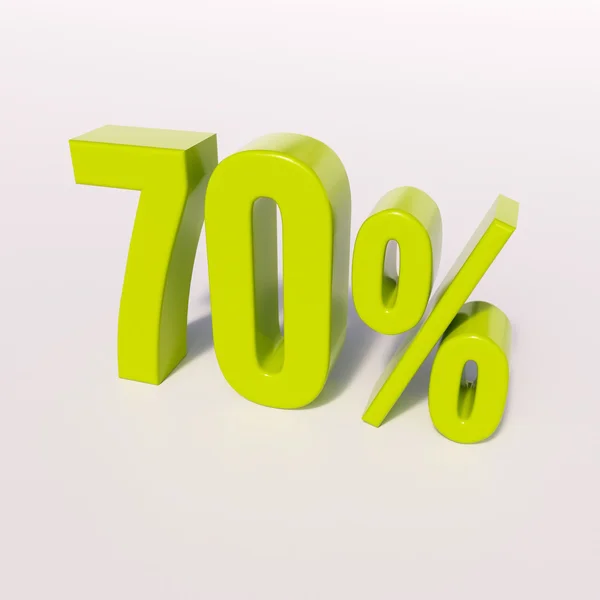 Segno percentuale, 70% — Foto Stock