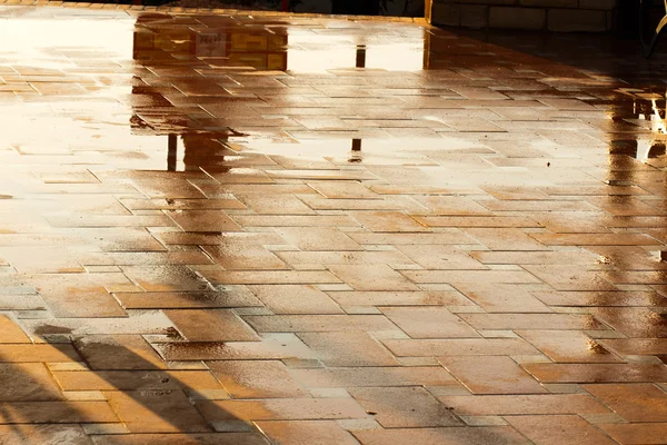 Wet floor closeup — Stock Photo, Image