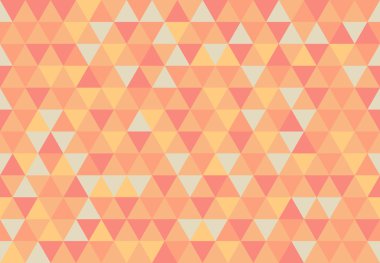 Retro üçgen desen kayısı