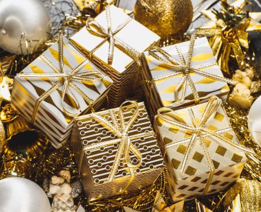 Altın Noel arkaplanı