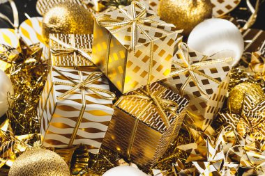 Altın Noel arkaplanı