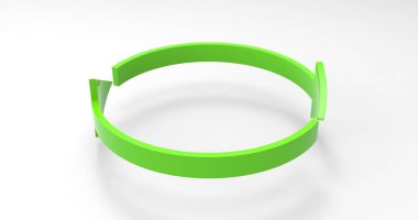 Yeşil Eko Geri Dönüşüm Okları, Oklarla Geri Dönüşümlü Simge ve Simgesi