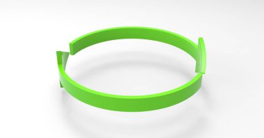 Yeşil Eko Geri Dönüşüm Okları, Oklarla Geri Dönüşümlü Simge ve Simgesi