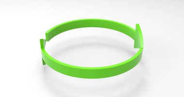 Yeşil Eko Geri Dönüşüm Okları, Oklarla Geri Dönüşümlü Simge ve Simgesi