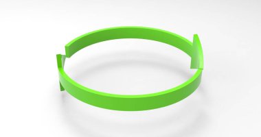 Yeşil Eko Geri Dönüşüm Okları, Oklarla Geri Dönüşümlü Simge ve Simgesi