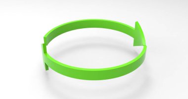 Yeşil Eko Geri Dönüşüm Okları, Oklarla Geri Dönüşümlü Simge ve Simgesi