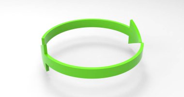 Yeşil Eko Geri Dönüşüm Okları, Oklarla Geri Dönüşümlü Simge ve Simgesi