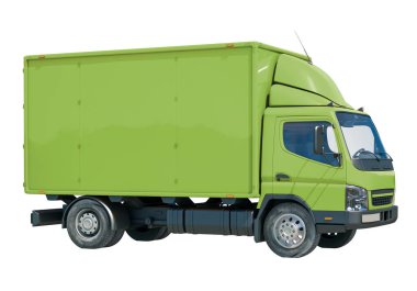 İzole Posta Küçük Kamyonu Hızlı Kargo, Eve Teslim Simgesi, Teslimat Kamyonu Simgesi, Nakliye Servisi, Nakliye Taşımacılığı, Paketler Nakliyat, Lojistik