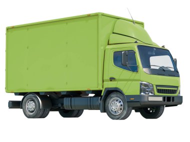 İzole Posta Küçük Kamyonu Hızlı Kargo, Eve Teslim Simgesi, Teslimat Kamyonu Simgesi, Nakliye Servisi, Nakliye Taşımacılığı, Paketler Nakliyat, Lojistik