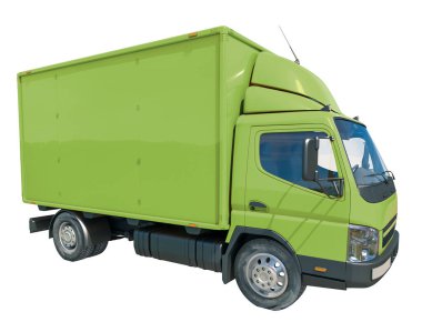 İzole Posta Küçük Kamyonu Hızlı Kargo, Eve Teslim Simgesi, Teslimat Kamyonu Simgesi, Nakliye Servisi, Nakliye Taşımacılığı, Paketler Nakliyat, Lojistik