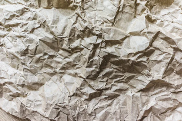 Brown Wrinkle Recycle Paper Background Creased Beige Paper Texture