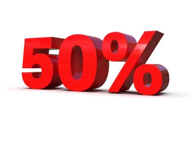 Yüzde 50 İşaret, Yüzde 50 İndirim, Beyaz Arkaplanda Yüzde 50 İşaret, Yüzde 50 İndirim, Yüzde 50 İndirim, Yüzde Elli Harf Satış Sembolü, Üç Boyutlu Tanıtım İşareti