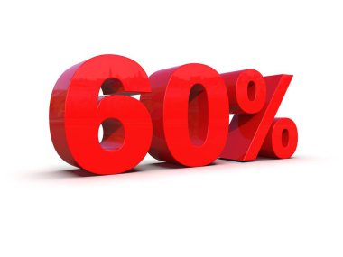 % 60 İşaret,% 60 İndirim Beyaz Arkaplanda% 60 İşaret,% 60 İndirim Etiketi,% 60 İndirim,% 60 İndirim,% 60 Harf Satış Sembolü, 3D Posteri